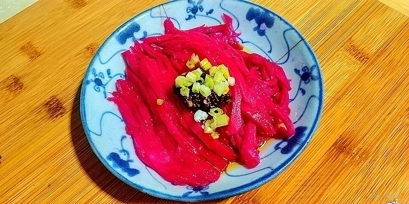 椒麻火龍果皮的做法-麻辣味拌菜譜