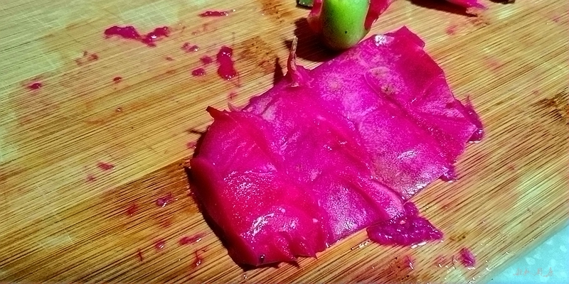 椒麻火龍果皮的做法-麻辣味拌菜譜