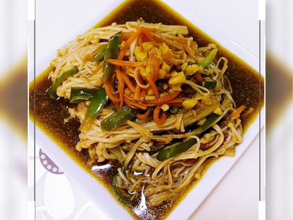 涼拌金針菇的做法-酸甜味拌菜譜