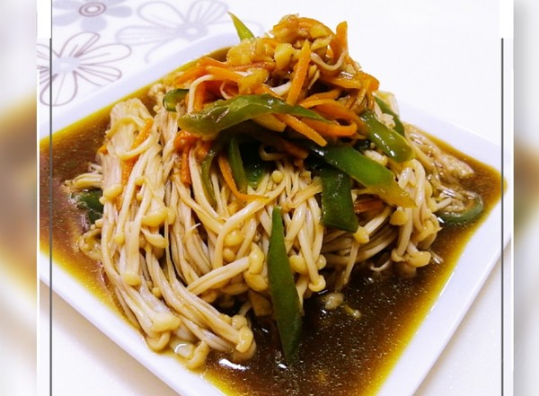 涼拌金針菇的做法-酸甜味拌菜譜