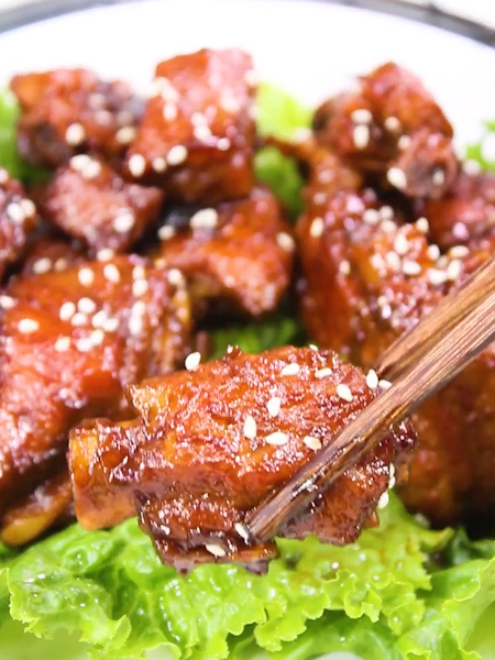 電飯鍋蜜汁排骨的做法-家常味炒菜譜