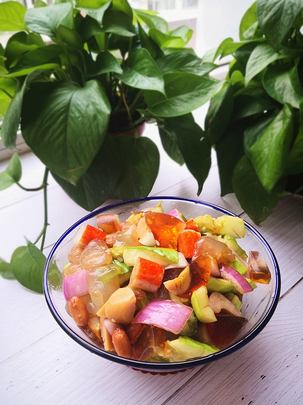 老醋六樣的做法-酸甜味拌菜譜