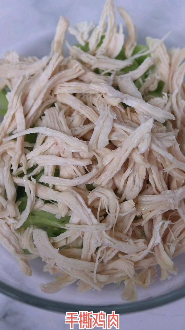 黃瓜拌雞絲的做法-酸辣味拌菜譜