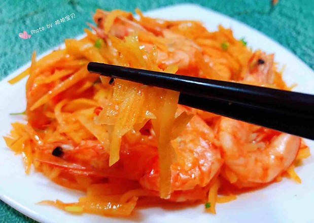 海蝦炒土豆絲的做法-咸鮮味炒菜譜