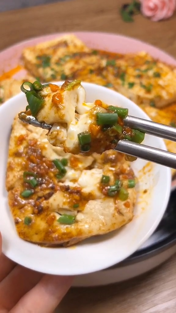 香煎豆腐的做法-咸鮮味煎菜譜