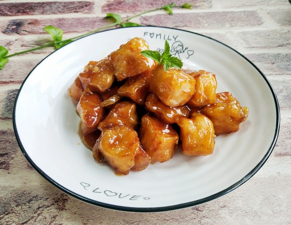 糖醋三文魚丁的做法-酸甜味炒菜譜