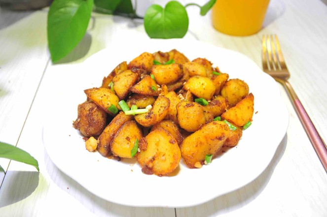 孜然椒鹽小土豆的做法-家常味煎菜譜