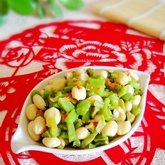 苔菜花生仁的做法-酸甜味拌菜譜