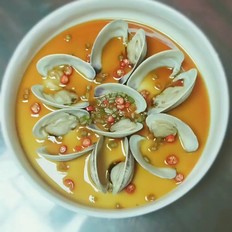 《海貝雞蛋羹》的做法-咸鮮味蒸菜譜