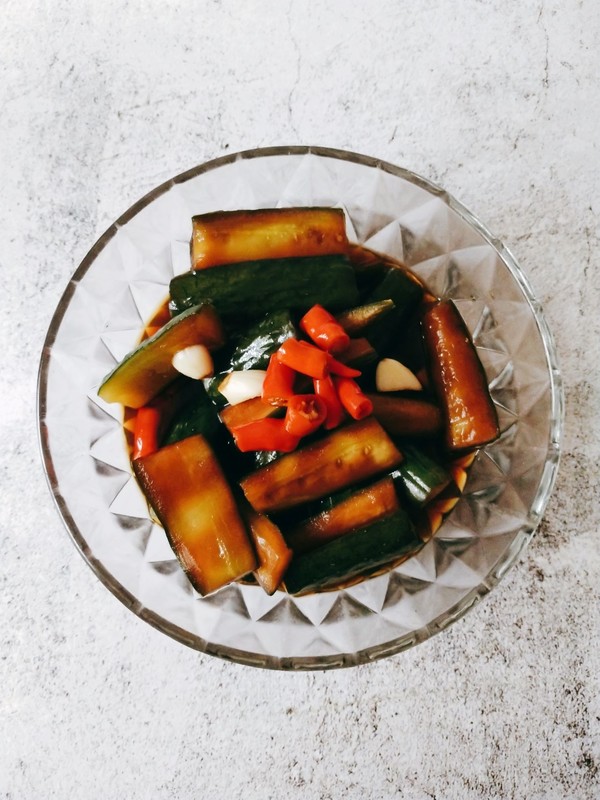 醋泡黃瓜的做法-酸辣味腌菜譜