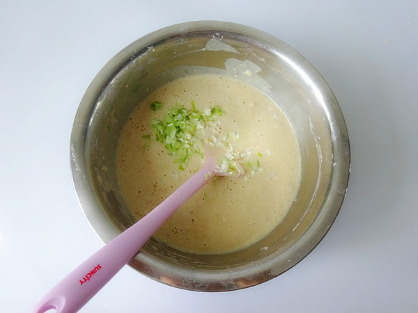 褐麥糊雞蛋餅的做法-蔥香味烙菜譜