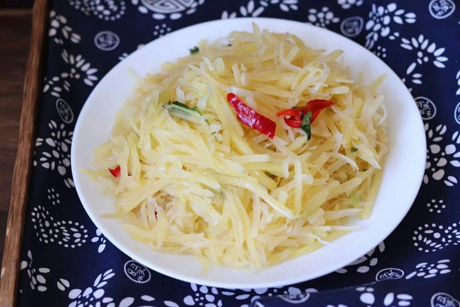 清炒土豆絲的做法-家常味炒菜譜