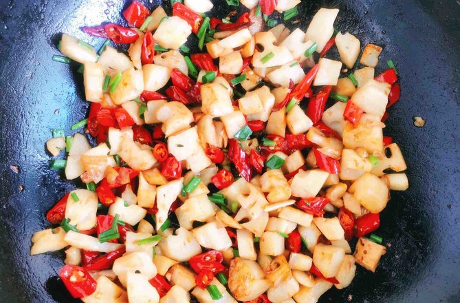 小炒藕丁的做法-香辣味炒菜譜