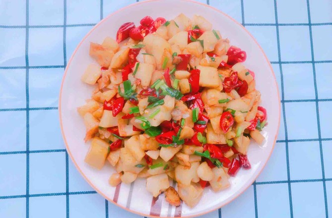小炒藕丁的做法-香辣味炒菜譜