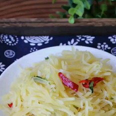 清炒土豆絲的做法-家常味炒菜譜