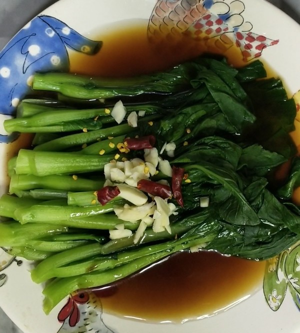 白灼菜心的做法-家常味煮菜譜