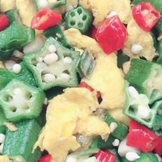 秋葵炒雞蛋的做法-家常味炒菜譜