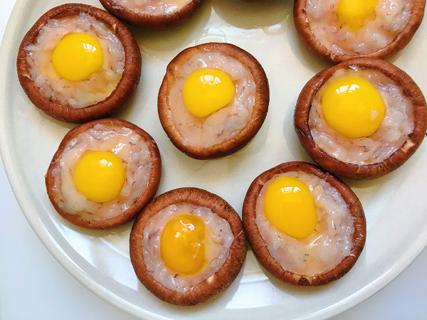 香菇蝦釀鵪鶉蛋的做法-咸鮮味蒸菜譜