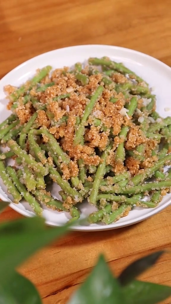 家常粉蒸豇豆的做法-咸鮮味蒸菜譜