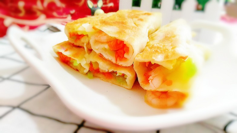 蝦仁萵筍卷的做法-家常味煎菜譜