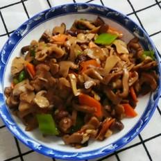 尖椒炒口蘑的做法-家常味炒菜譜