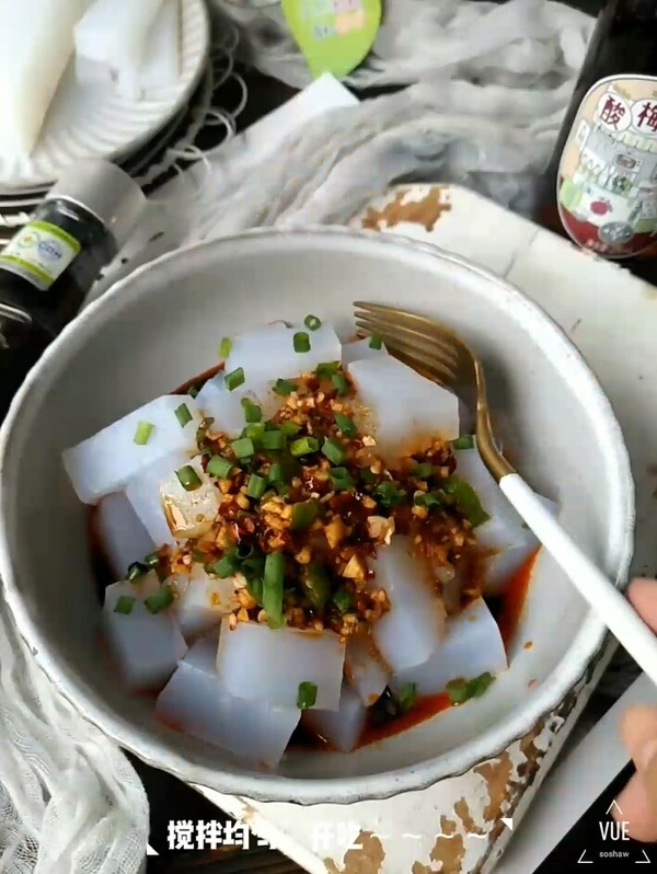 酸辣涼粉（豌豆淀粉版）的做法-家常味煮菜譜