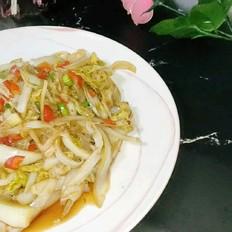 清炒娃娃菜的做法-酸辣味炒菜譜