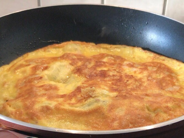 蝦仁烘蛋的做法-咸鮮味煎菜譜