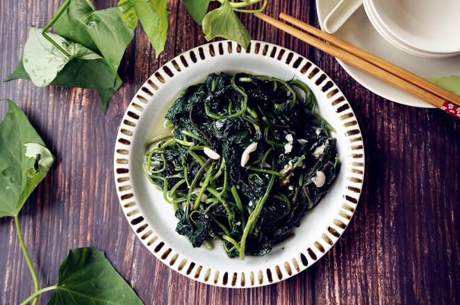 蒜蓉炒薯藤的做法-家常味炒菜譜