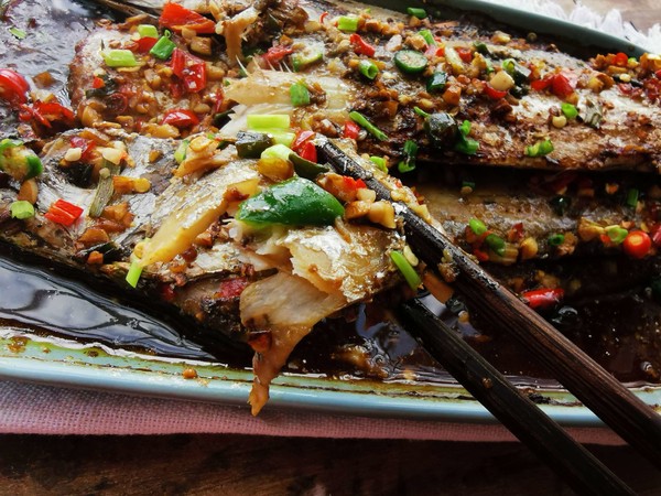 香辣帶魚的做法-香辣味烤菜譜