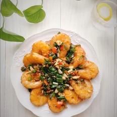 椒鹽蝦的做法-家常味煎菜譜