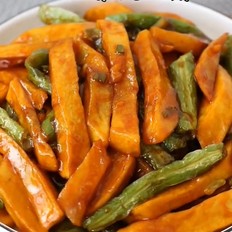 土豆條燒豆角的做法-咸鮮味炒菜譜