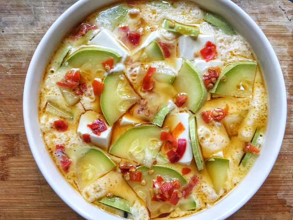 豆腐雞蛋羹的做法-家常味蒸菜譜