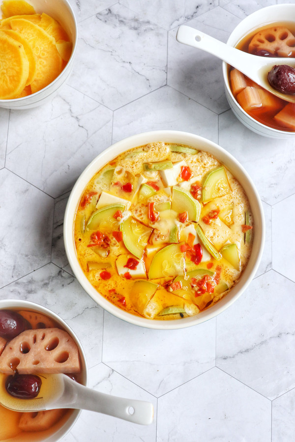 豆腐雞蛋羹的做法-家常味蒸菜譜