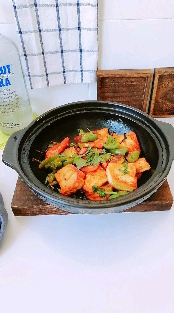 干鍋豆腐的做法-咸鮮味燜菜譜