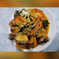 清炒河蟹的做法-酸甜味炒菜譜