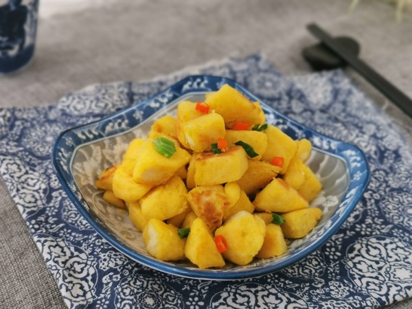 黃金饅頭丁的做法-家常味炒菜譜