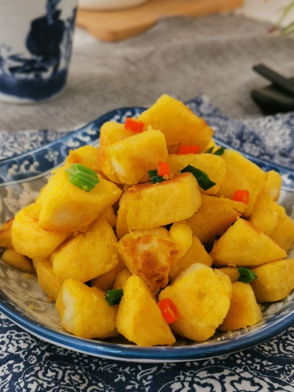 黃金饅頭丁的做法-家常味炒菜譜