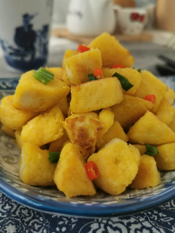 黃金饅頭丁的做法-家常味炒菜譜