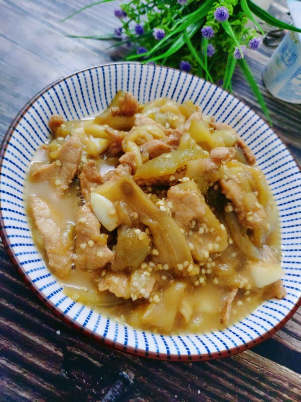 肉絲茄子的做法-家常味炒菜譜