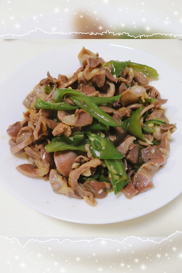 青辣椒炒雞腎的做法-家常味炒菜譜