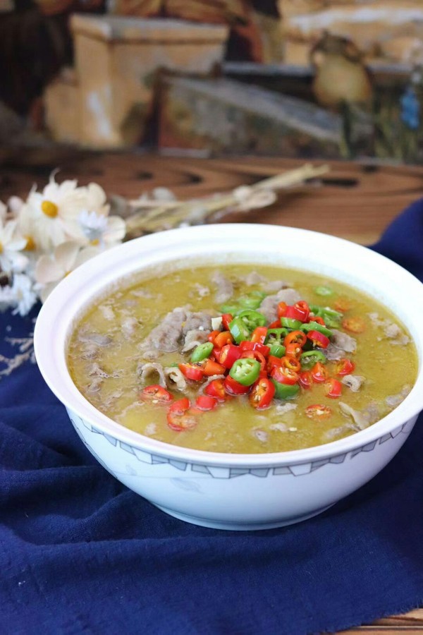 酸湯肥牛的做法-酸辣味煮菜譜