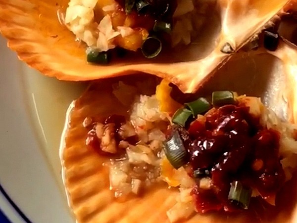 豆瓣醬蒸扇貝的做法-咸鮮味蒸菜譜