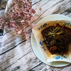 醬湯豇豆的做法-家常味燒菜譜