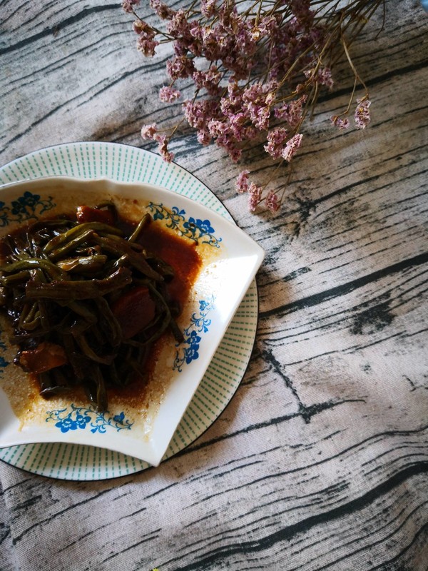 醬湯豇豆的做法-家常味燒菜譜
