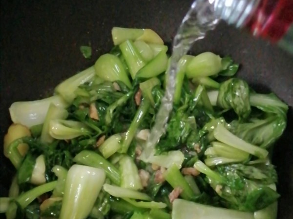 肉沫青菜的做法-家常味炒菜譜