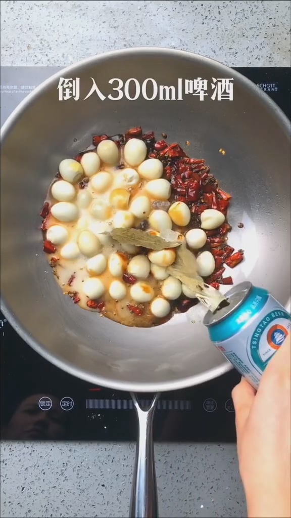 香辣啤酒鵪鶉蛋的做法-香辣味煮菜譜