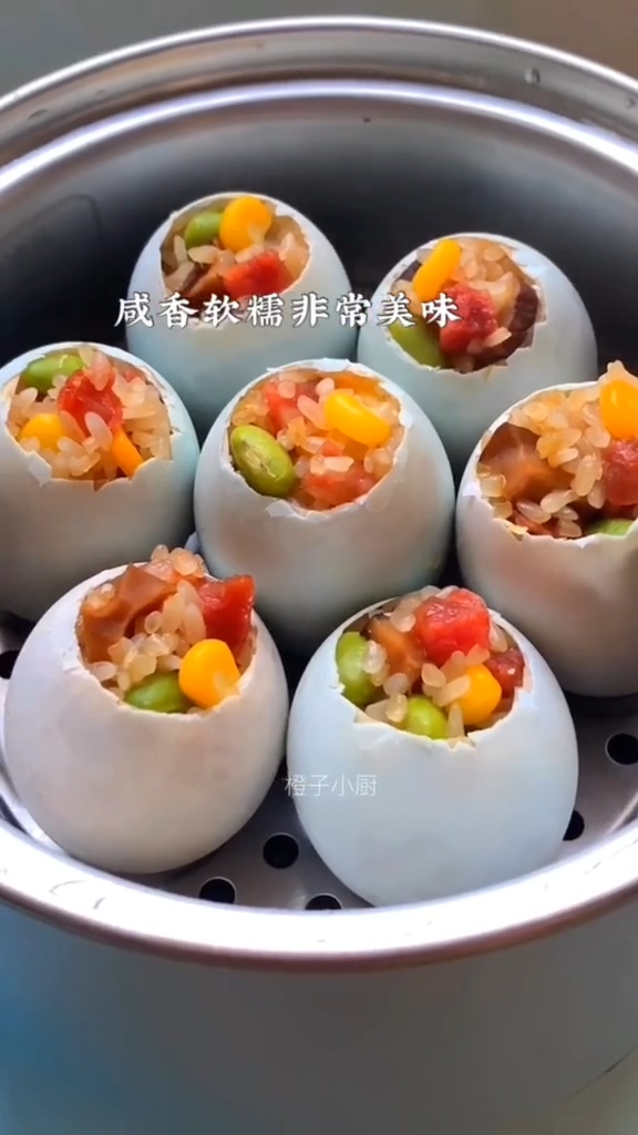 糯米蛋的做法-咸鮮味蒸菜譜