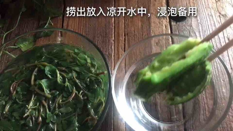 馬齒莧拌苦瓜的做法-家常味拌菜譜