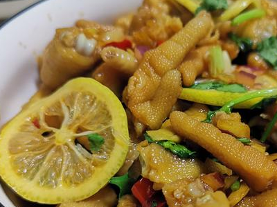 檸檬雞爪的做法-家常味拌菜譜